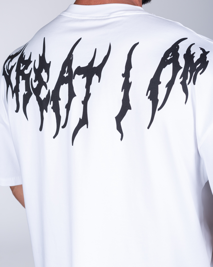 OVERSIZED T-SHIRT DYSTOPIA WHITE - Image 3
