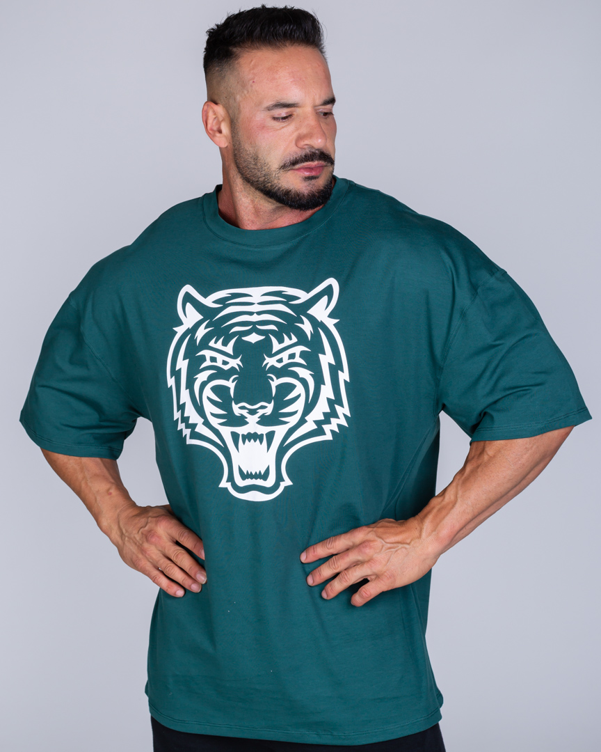 OVERSIZED T-SHIRT TIGER ESSENTIAL GREEN - Image 6