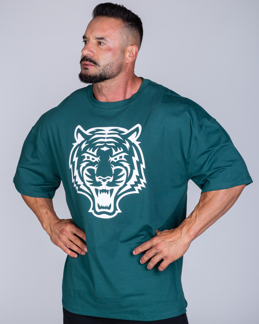 OVERSIZED T-SHIRT TIGER ESSENTIAL GREEN