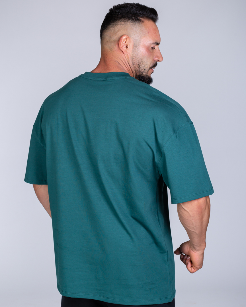 Alternative view of OVERSIZED T-SHIRT TIGER ESSENTIAL GREEN