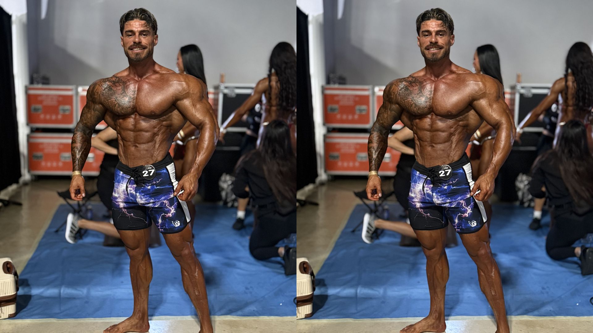 Filipe Martins em palco no Miami Pro