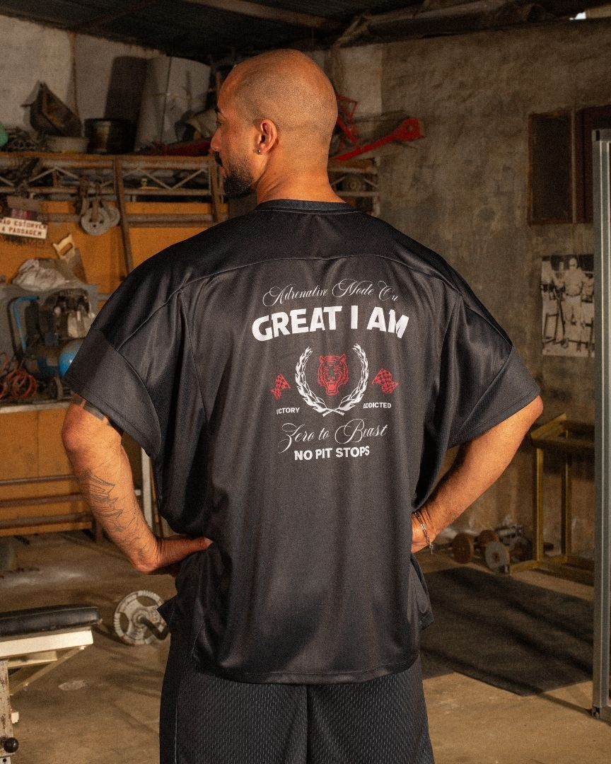 98RACING AMERICAN JERSEY WIDE FIT BLACK - Great I Am