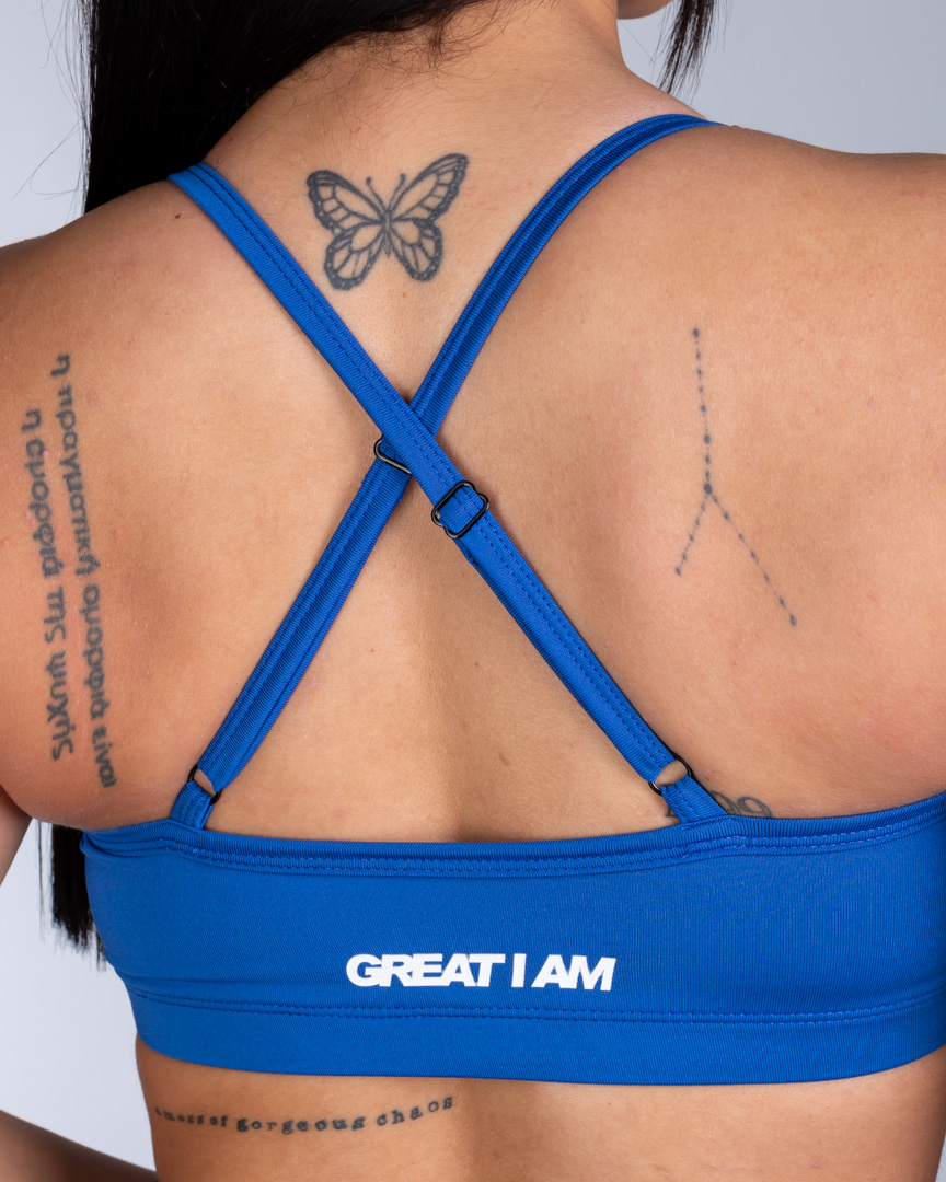 EVERYDAY STRAPPY BRA GREAT I AM BLUE - Image 5