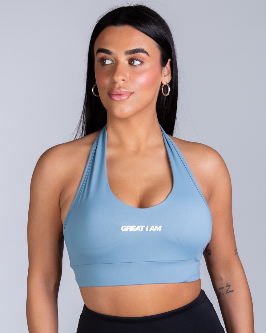 HALTER NECK BRA GREAT I AM ICE