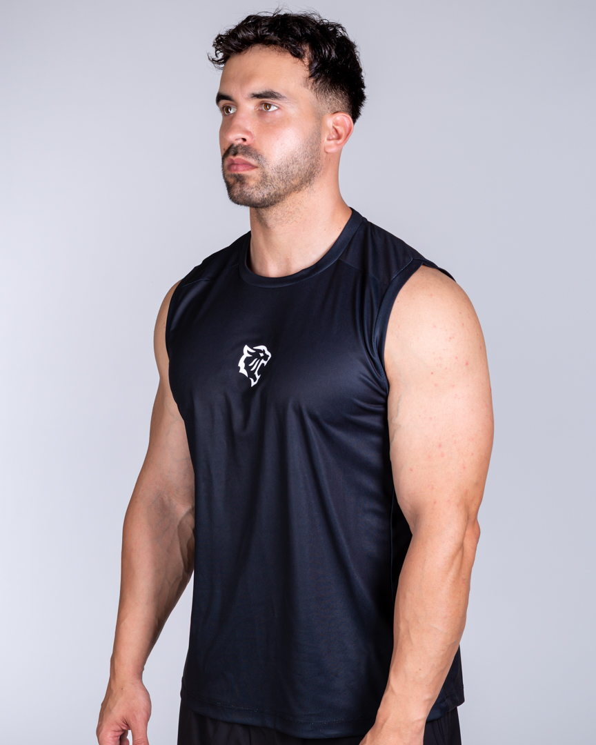 MUSCLE FIT TANKTOP BLACK