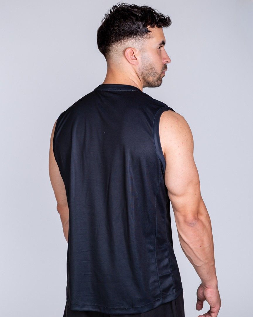 Alternative view of MUSCLE FIT TANKTOP BLACK