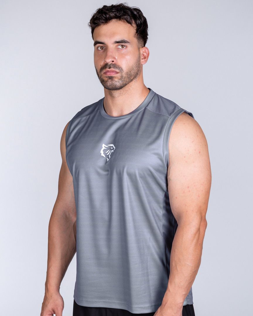 MUSCLE FIT TANKTOP GREY - Image 6