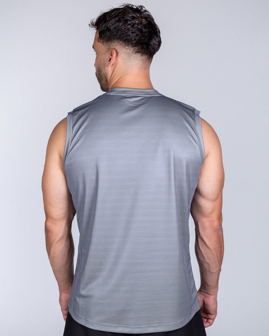 MUSCLE FIT TANKTOP GREY - Image 5