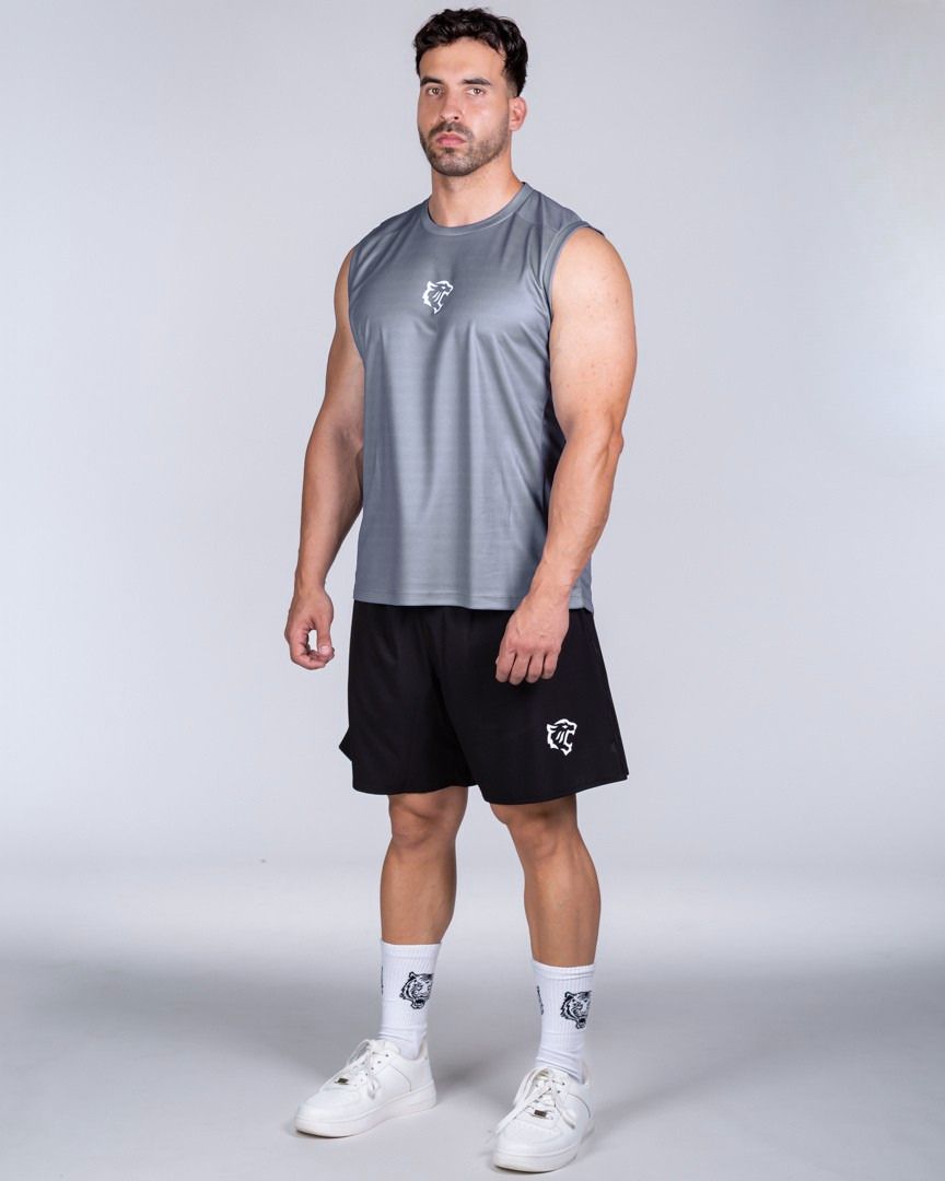 MUSCLE FIT TANKTOP GREY - Image 3