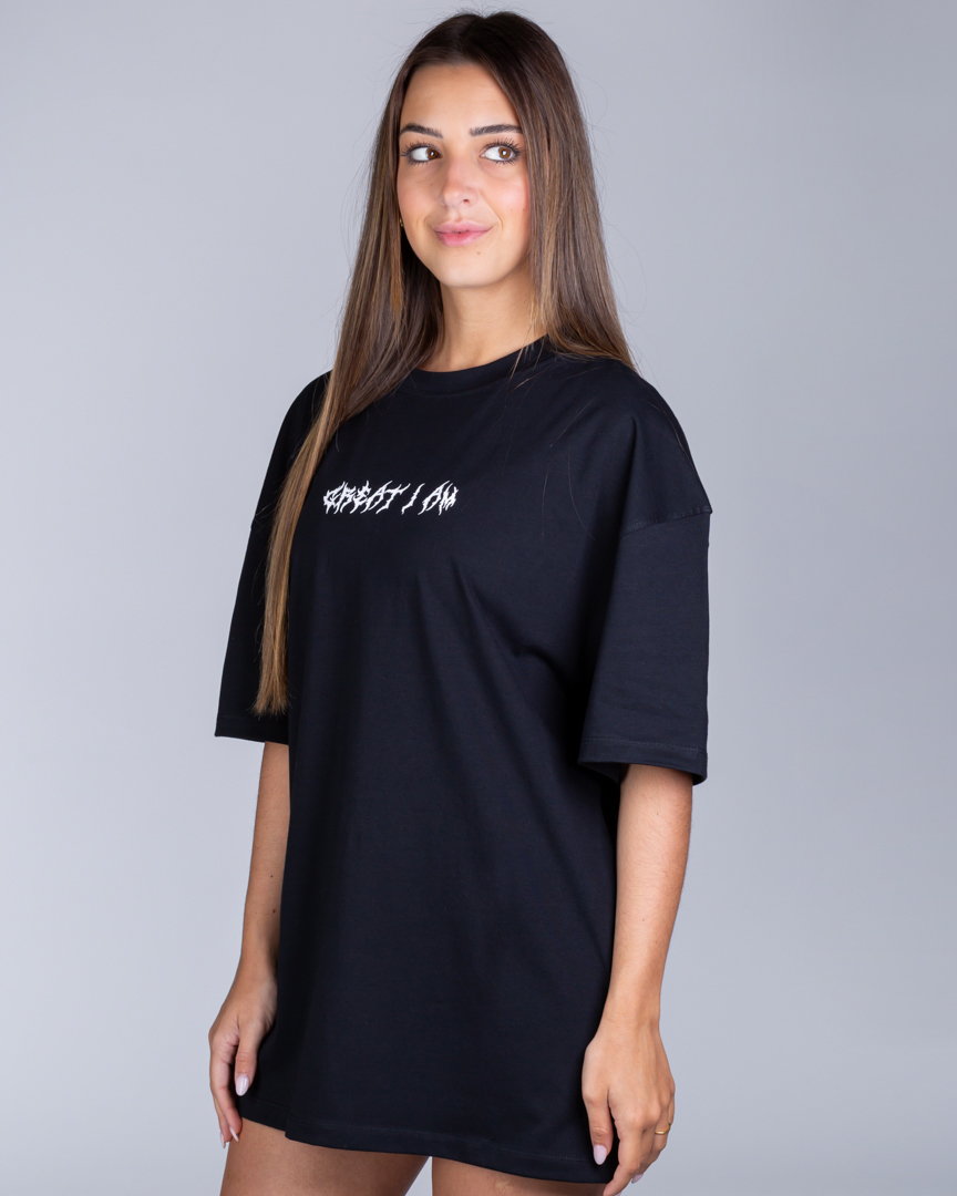 OVERSIZED T-SHIRT DYSTOPIA BLACK - Image 4