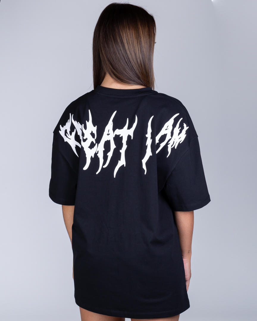 OVERSIZED T-SHIRT DYSTOPIA BLACK