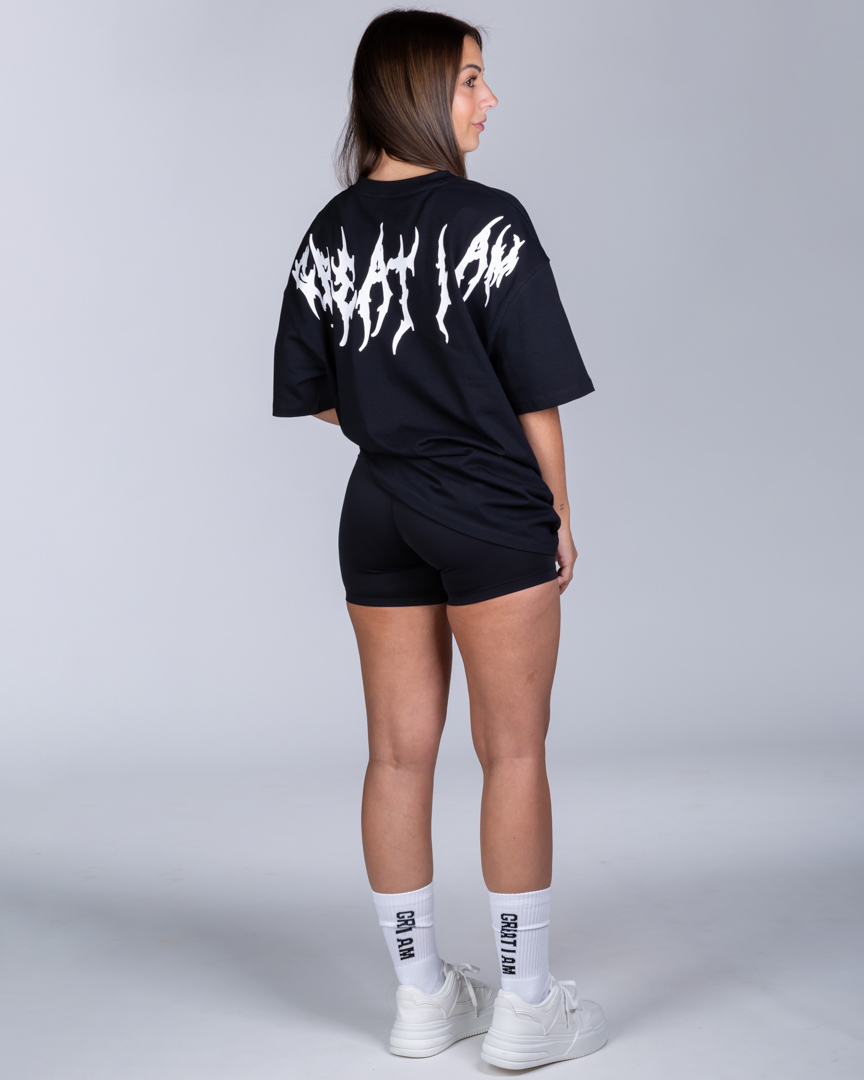 OVERSIZED T-SHIRT DYSTOPIA BLACK - Image 3