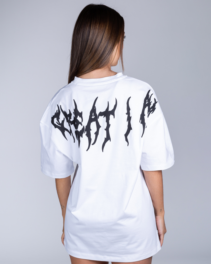 OVERSIZED T-SHIRT DYSTOPIA WHITE - Image 6
