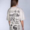 OVERSIZED T-SHIRT GYM SOCIETY BEIGE