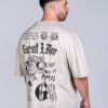 OVERSIZED T-SHIRT GYM SOCIETY BEIGE - Great I Am