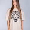 OVERSIZED T-SHIRT TIGER ESSENTIAL BEIGE - Great I Am