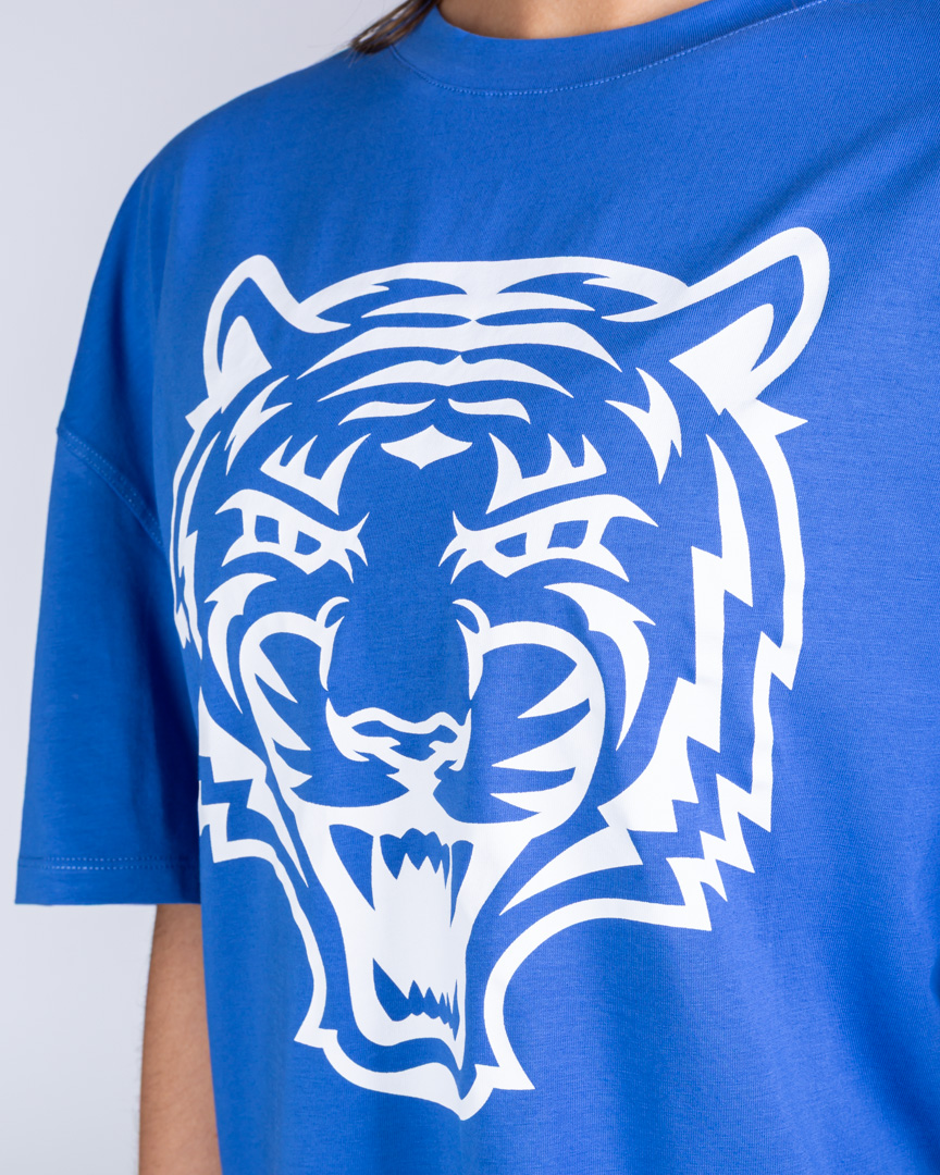 OVERSIZED T-SHIRT TIGER ESSENTIAL BLUE - Image 4