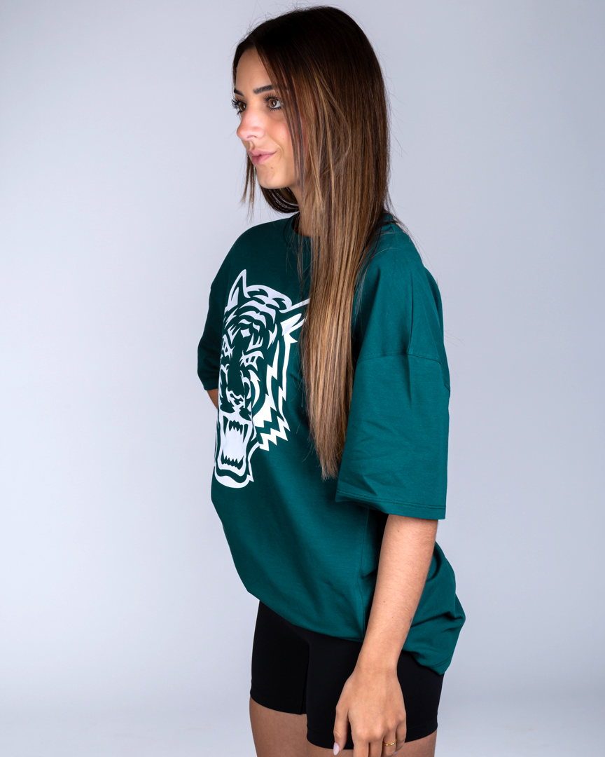 OVERSIZED T-SHIRT TIGER ESSENTIAL GREEN - Image 5