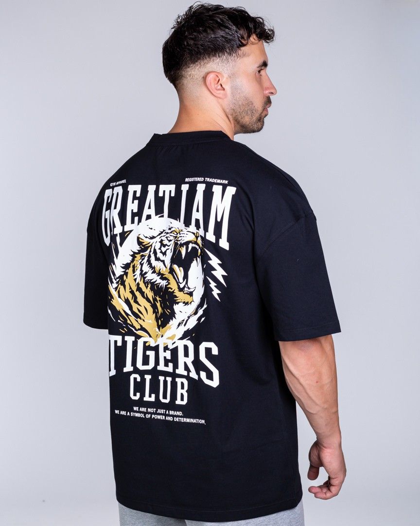 OVERSIZED T-SHIRT TIGERS CLUB BLACK