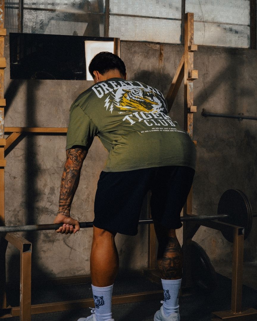 OVERSIZED T-SHIRT TIGERS CLUB GREEN - Great I Am