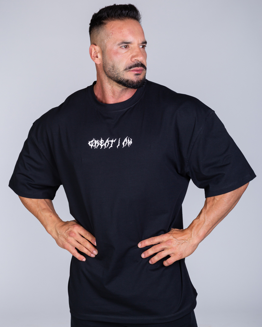 Alternative view of OVERSIZED T-SHIRT DYSTOPIA BLACK