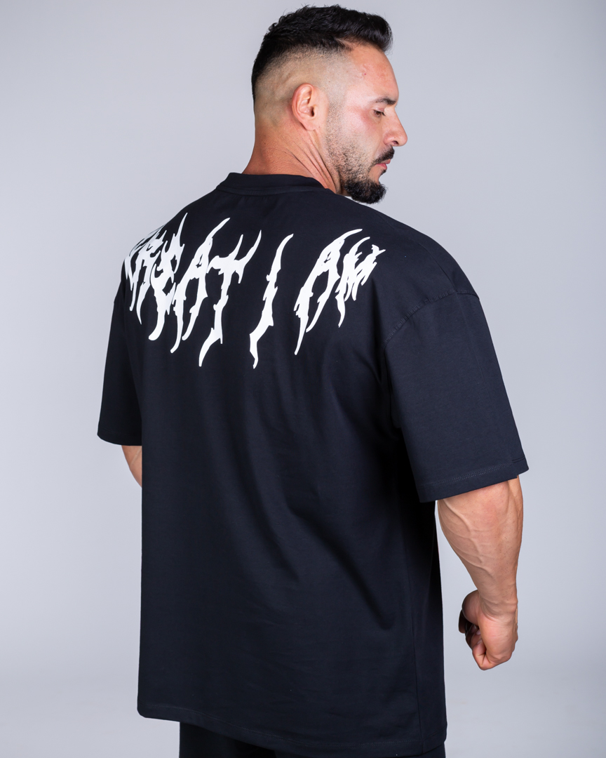 OVERSIZED T-SHIRT DYSTOPIA BLACK