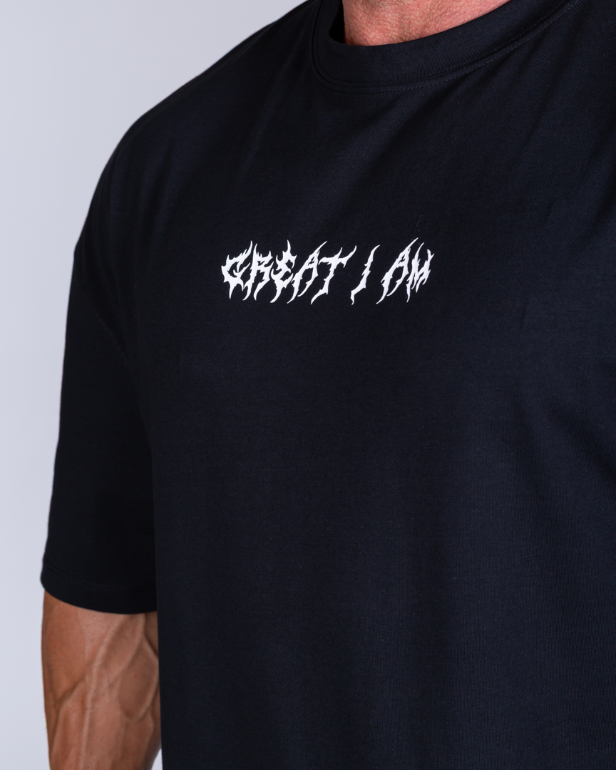 OVERSIZED T-SHIRT DYSTOPIA BLACK - Image 4
