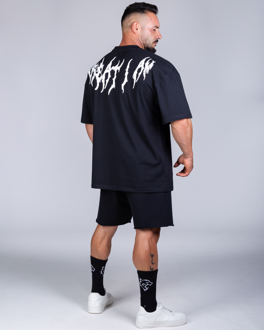 OVERSIZED T-SHIRT DYSTOPIA BLACK - Image 6