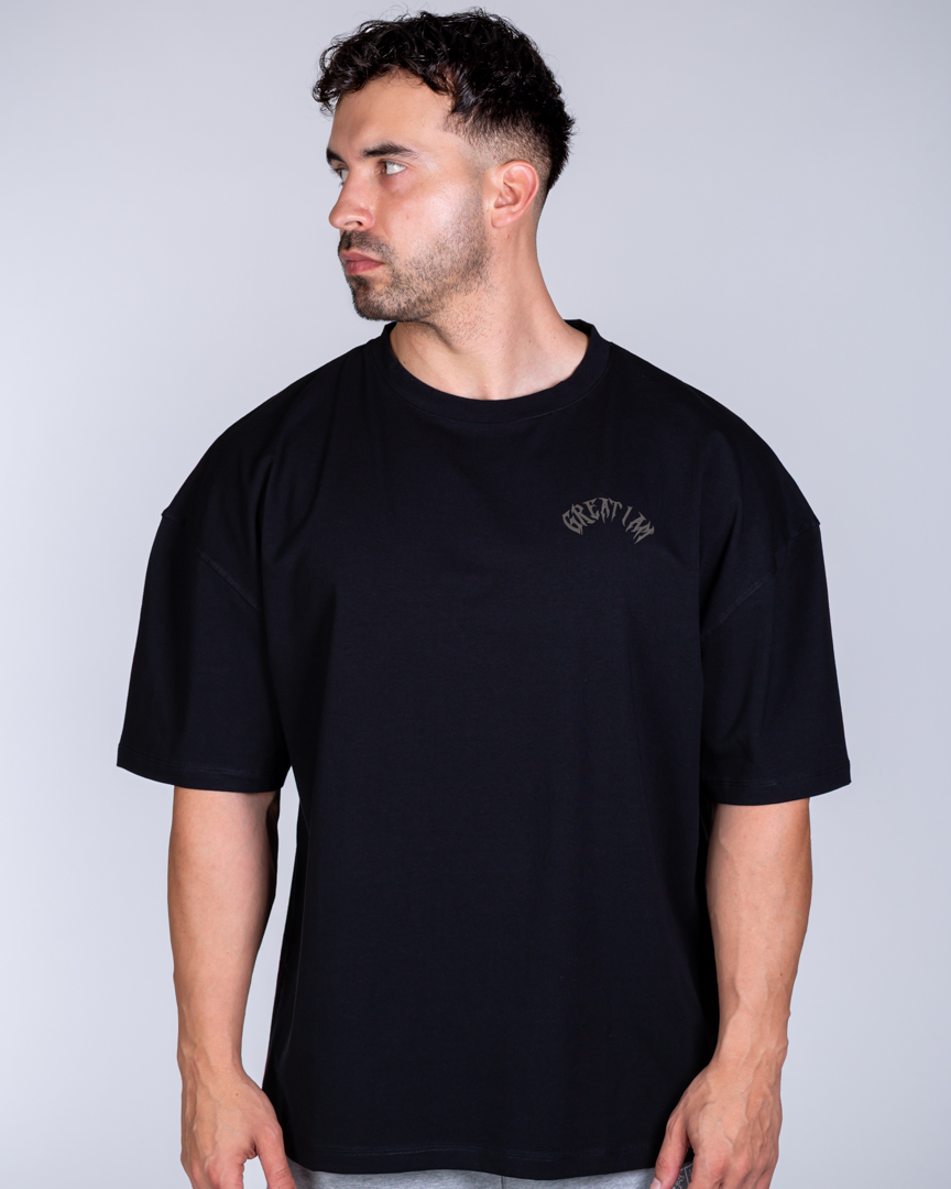 OVERSIZED T-SHIRT EARNED BLACK - Image 3