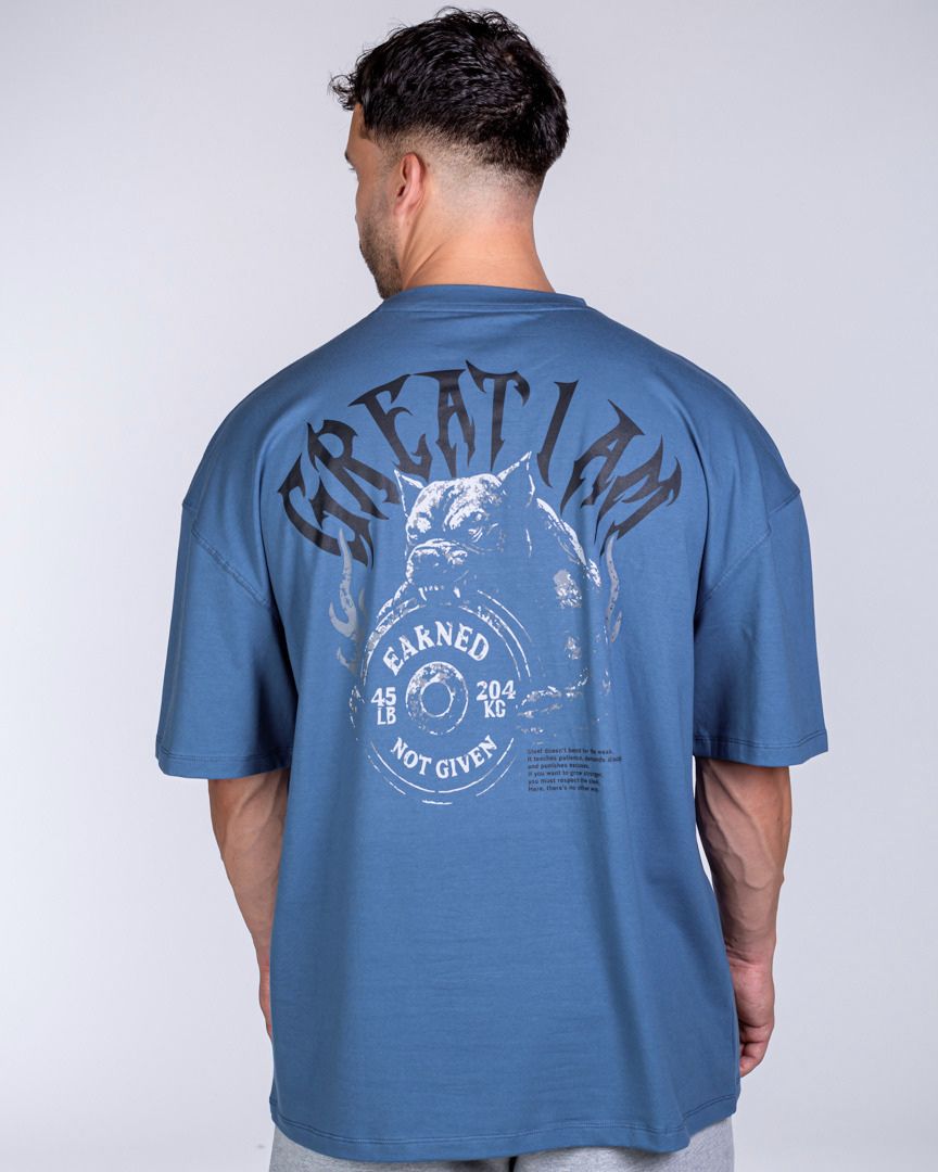 OVERSIZED T-SHIRT EARNED BLUE