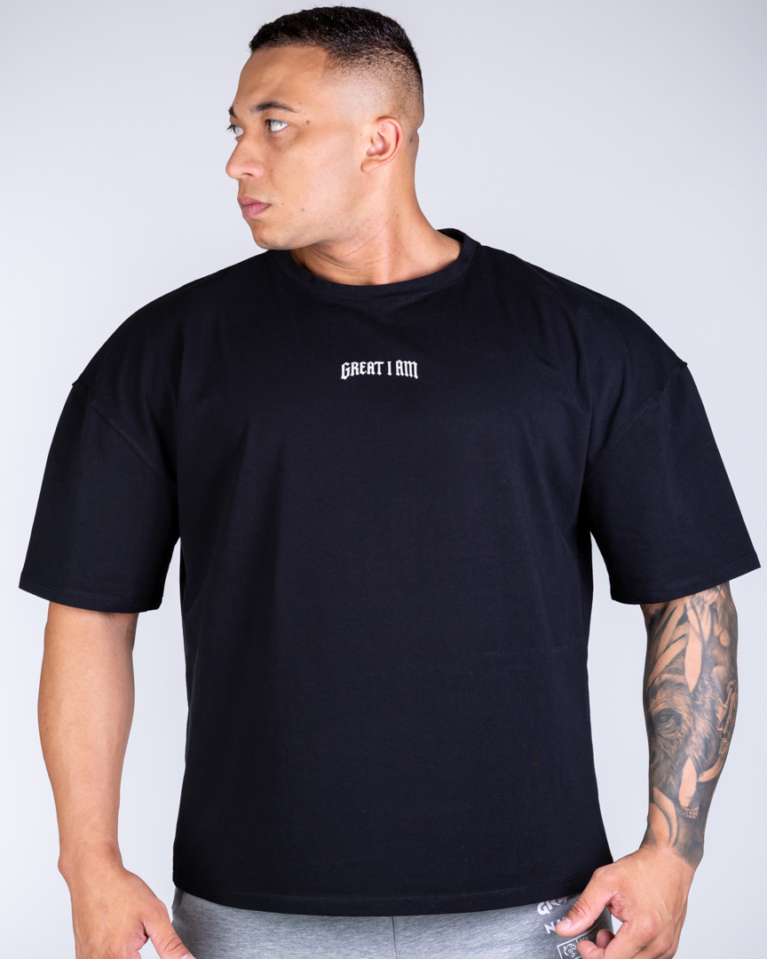 Alternative view of OVERSIZED T-SHIRT FORGED IN PAIN CRACKED PRINT