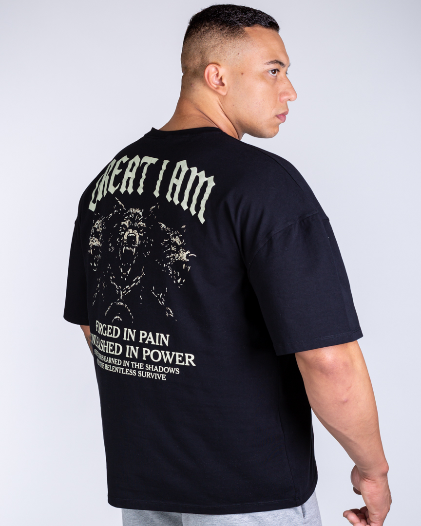 OVERSIZED T-SHIRT FORGED IN PAIN CRACKED PRINT - Image 5