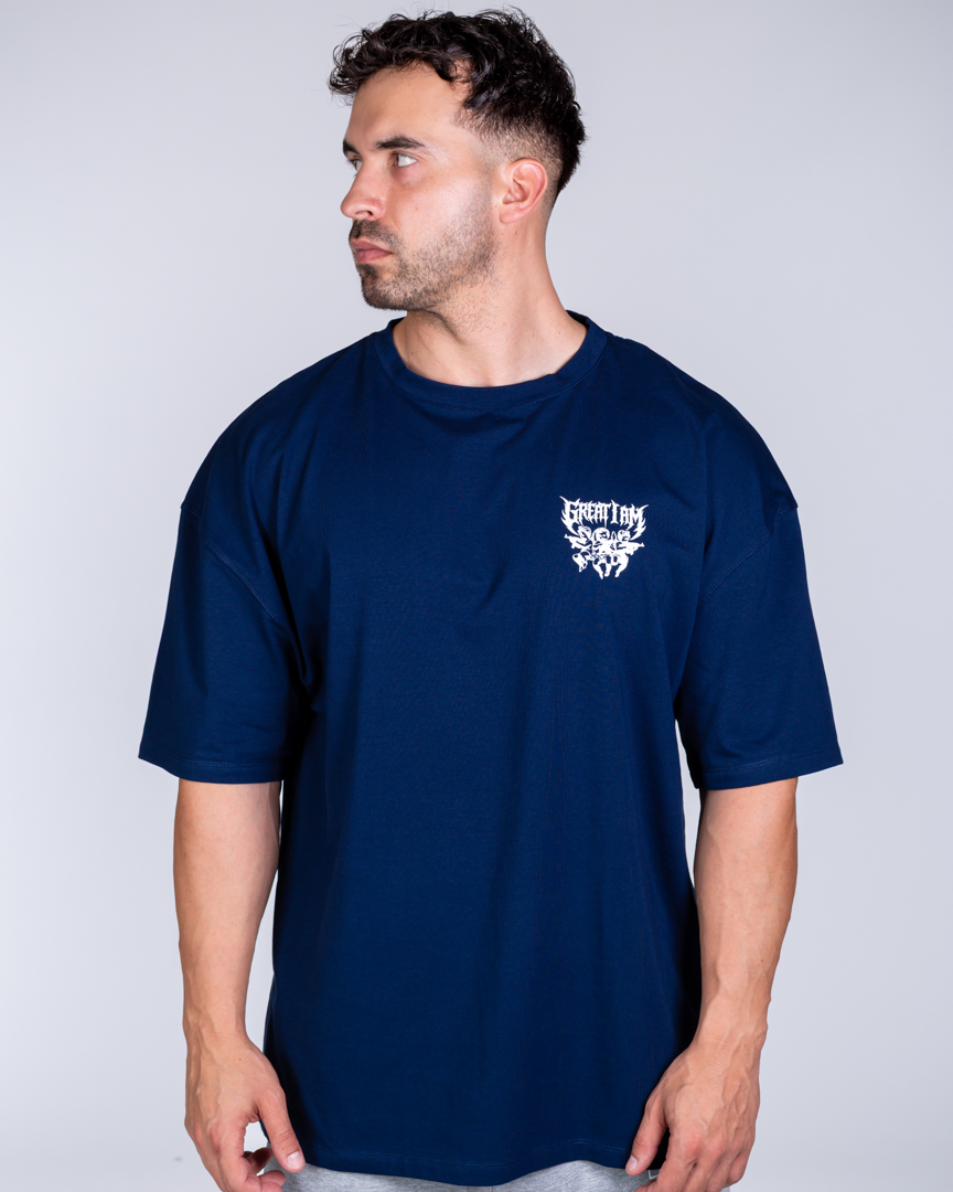 Alternative view of OVERSIZED T-SHIRT IRON ANGEL BLUE