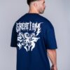 OVERSIZED T-SHIRT IRON ANGEL BLUE - Great I Am