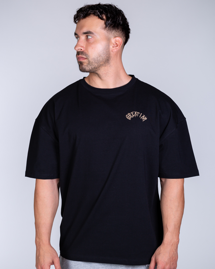 Alternative view of OVERSIZED T-SHIRT NOT GIVEN BLACK
