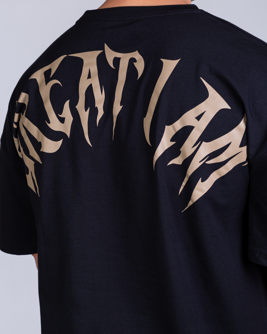 OVERSIZED T-SHIRT NOT GIVEN BLACK - Image 4