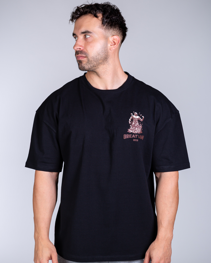 Alternative view of OVERSIZED T-SHIRT ONLY DISCIPLINE BLACK