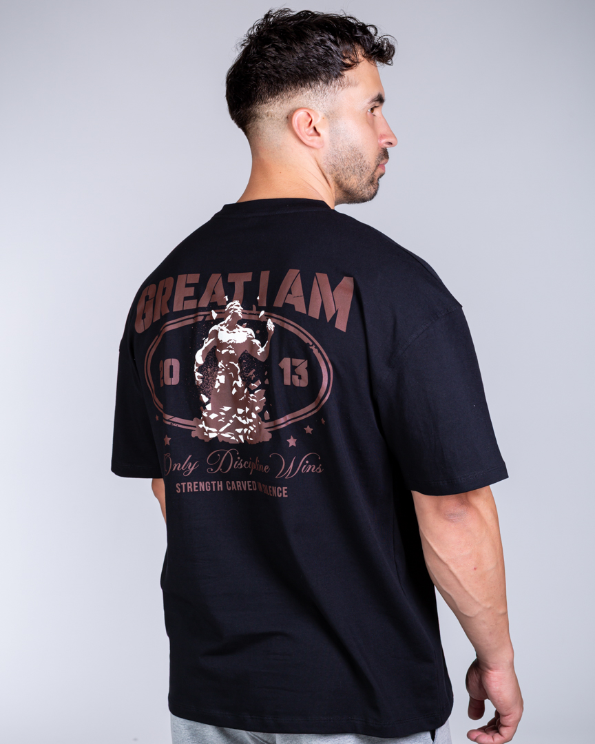 OVERSIZED T-SHIRT ONLY DISCIPLINE BLACK - Image 5