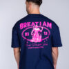 OVERSIZED T-SHIRT ONLY DISCIPLINE NAVY - Great I Am