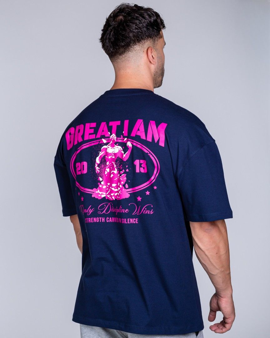 OVERSIZED T-SHIRT ONLY DISCIPLINE NAVY - Image 5