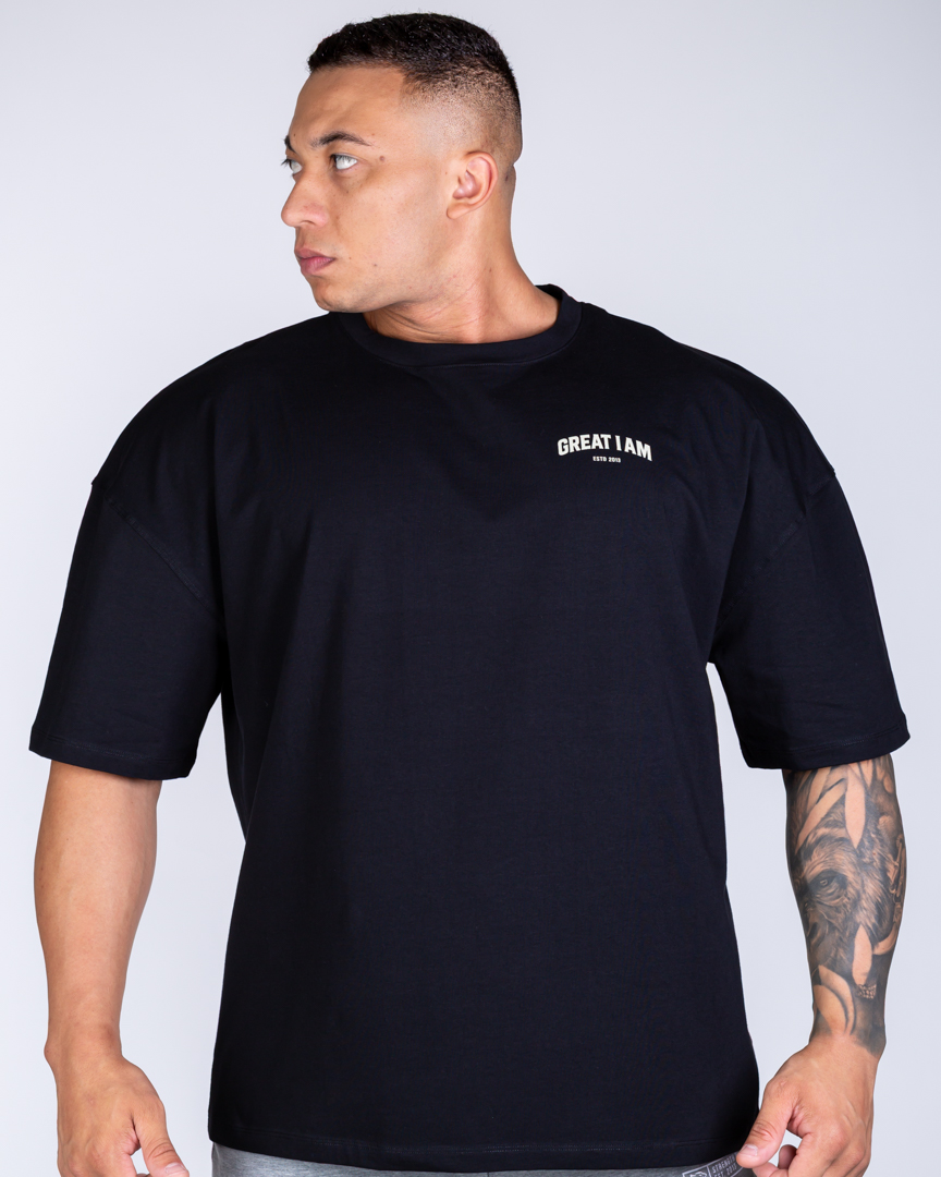 Alternative view of OVERSIZED T-SHIRT STRONGER THAN YESTERDAY BLACK