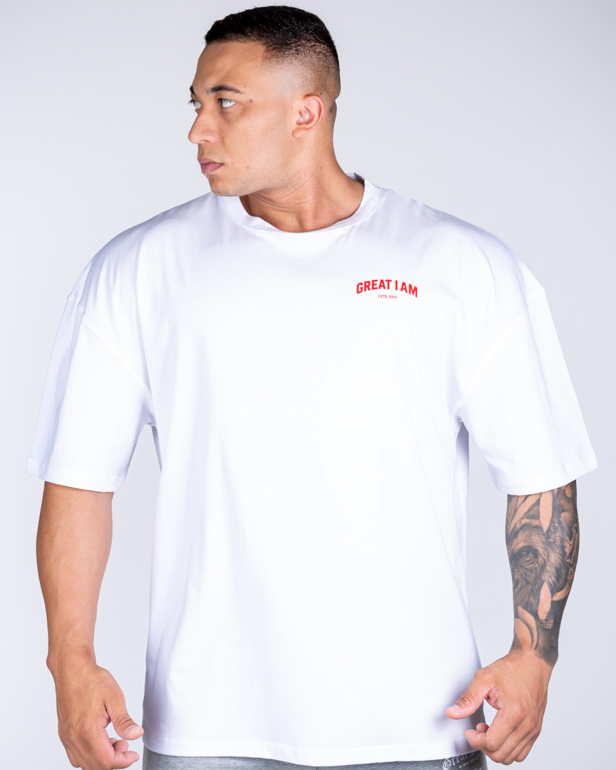 Alternative view of OVERSIZED T-SHIRT STRONGER THAN YESTERDAY WHITE