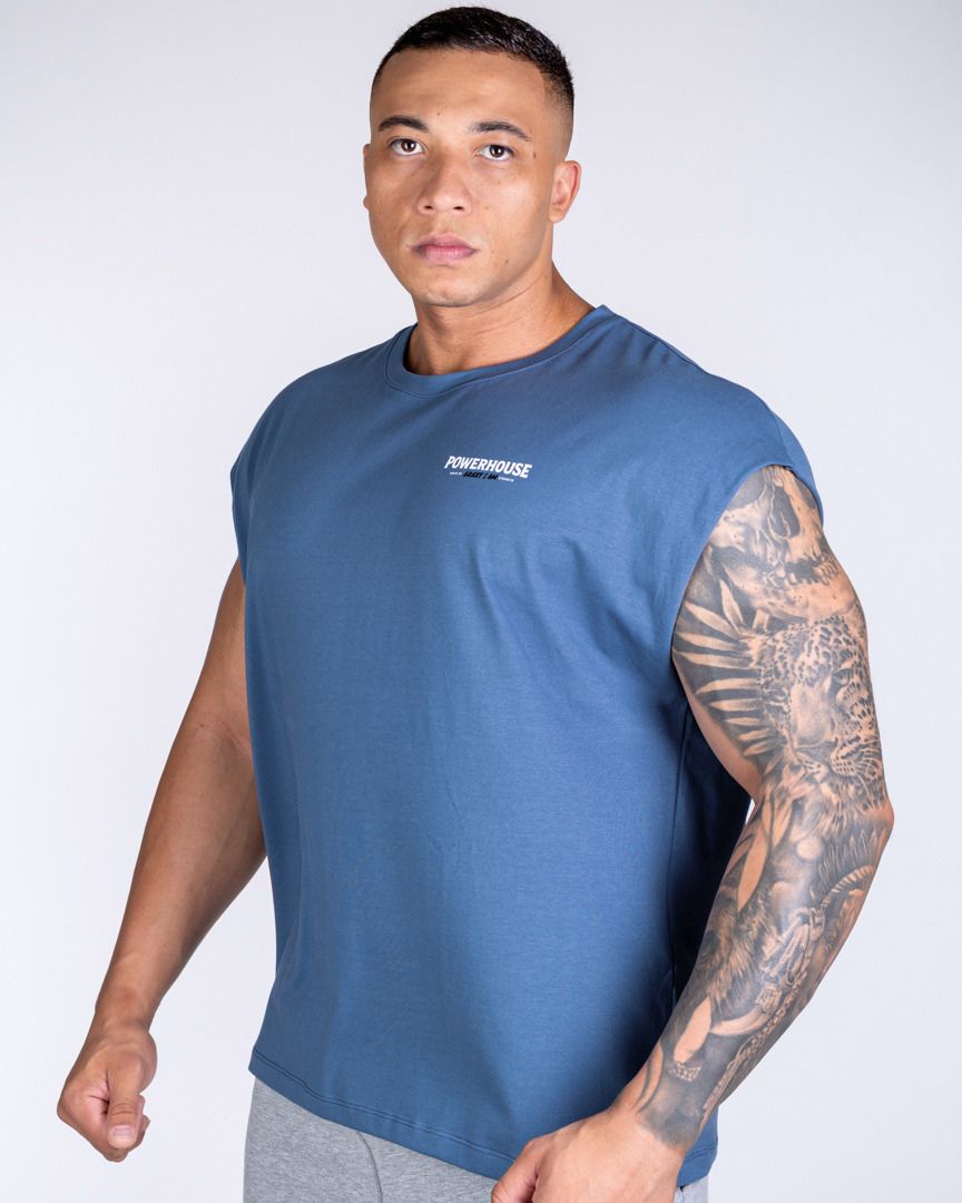 Alternative view of SLEEVELESS T-SHIRT POWERHOUSE BLUE