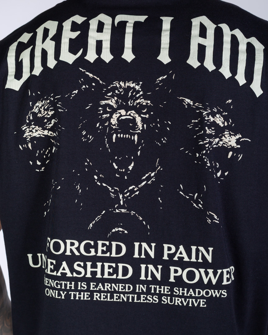 Alternative view of SLEEVELESS T-SHIRT FORGED IN PAIN CRACKED PRINT