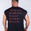 SLEEVELESS T-SHIRT WEIGHT OF IRON BLACK