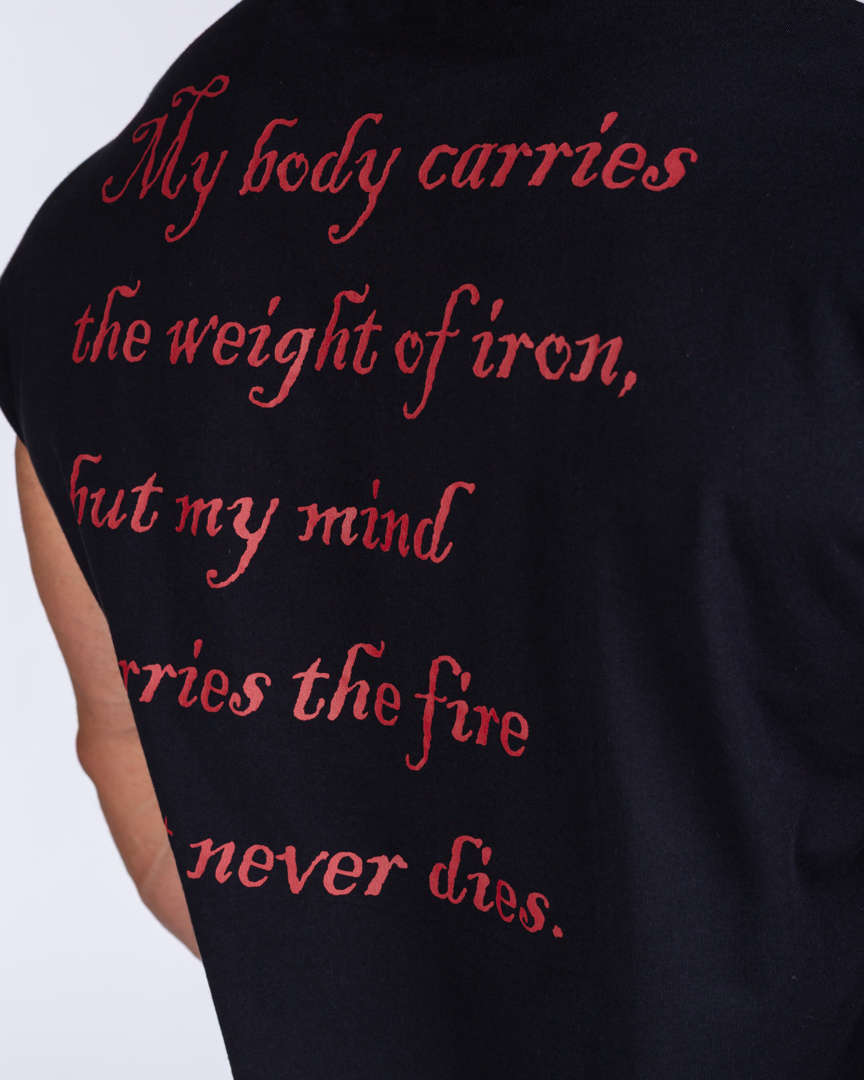 SLEEVELESS T-SHIRT WEIGHT OF IRON BLACK - Image 6