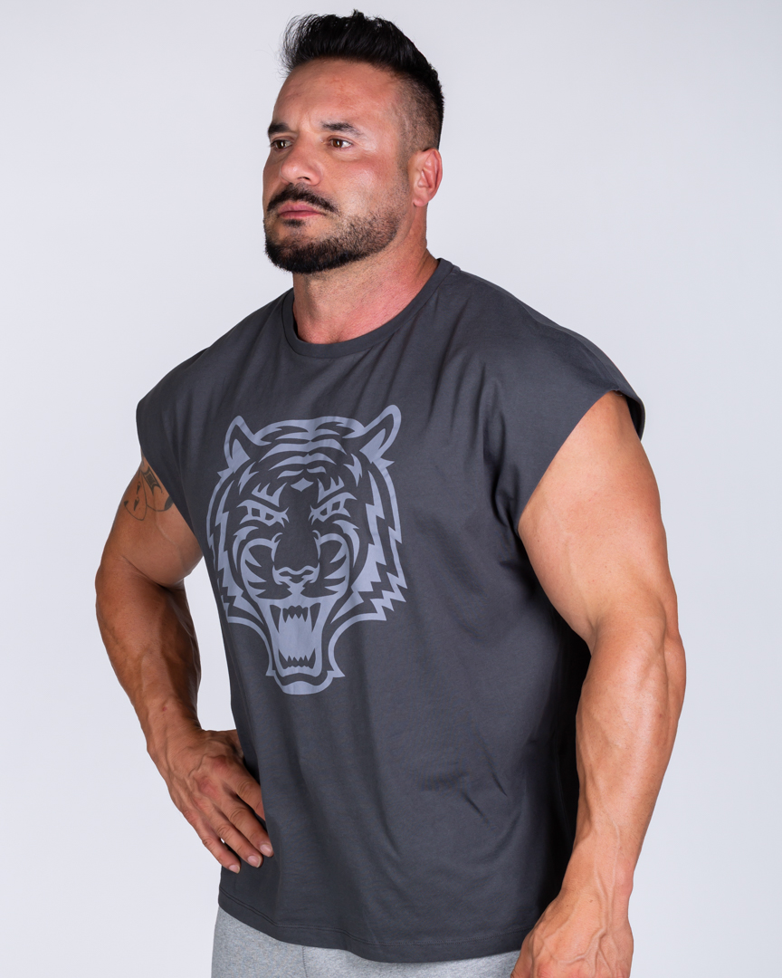 SLEEVELESS T-SHIRT WEIGHT OF IRON GREY