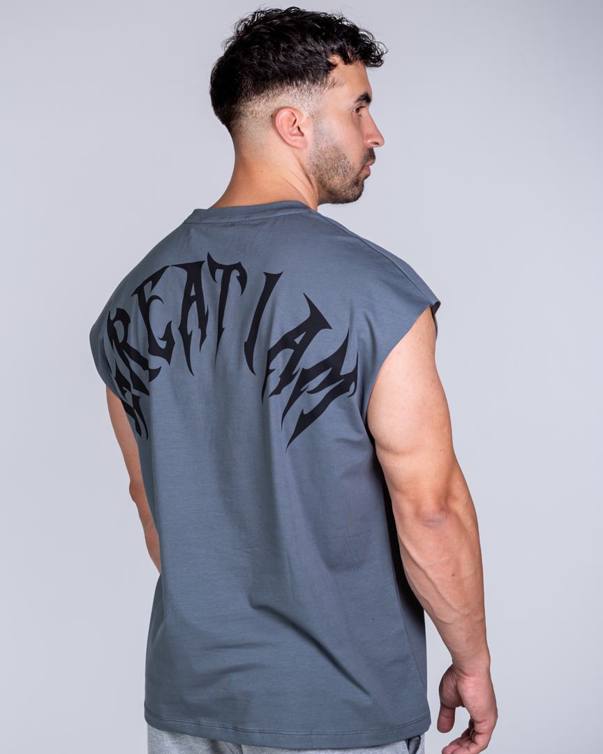 SLEEVELESS T-SHIRT NOT GIVEN GREY