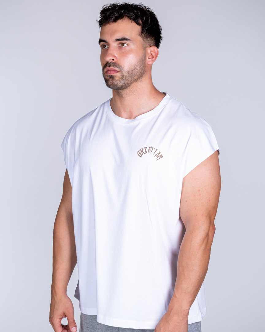 Alternative view of SLEEVELESS T-SHIRT NOT GIVEN WHITE