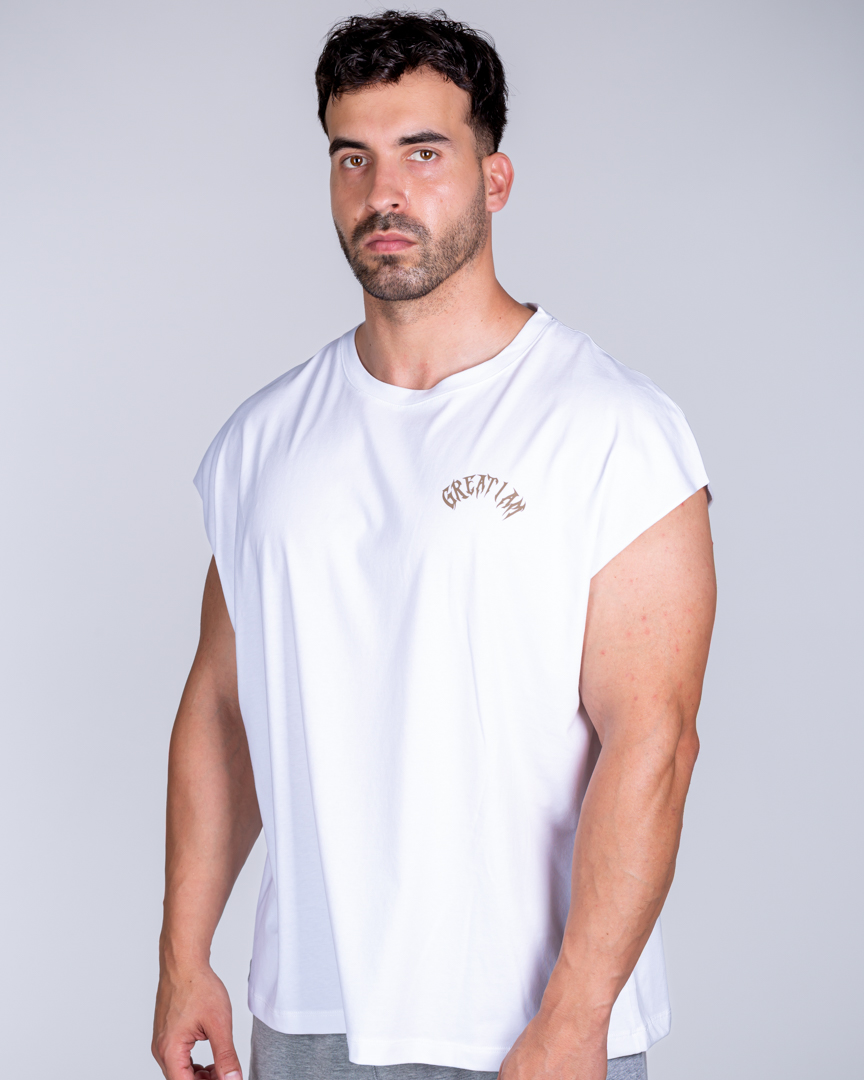 SLEEVELESS T-SHIRT NOT GIVEN WHITE - Image 6